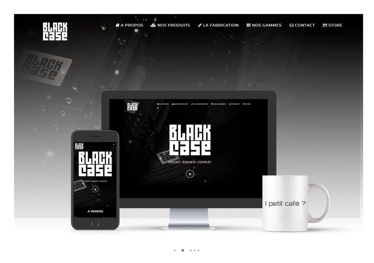 Conception du site web  Black Case.fr